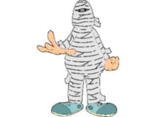 Sticker Custom Preview Image #073163 Holidays Halloween Costume Mummy