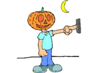 Sticker Custom Preview Image #073181 Holidays Halloween Costume Pumpkinhead