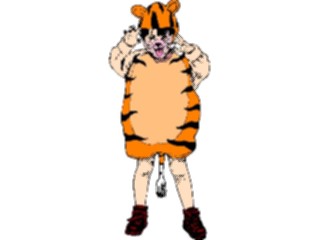 Sticker Custom Preview Image #073190 Holidays Halloween Costume Tiger