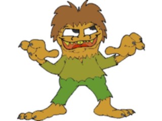 Sticker Custom Preview Image #073196 Holidays Halloween Costume Werewolf