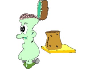Sticker Custom Preview Image #073302 Holidays Halloween Frankenstein Head Open