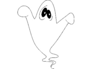 Sticker Custom Preview Image #073424 Holidays Halloween Ghost White