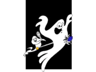 Sticker Custom Preview Image #073435 Holidays Halloween Ghosts Playing