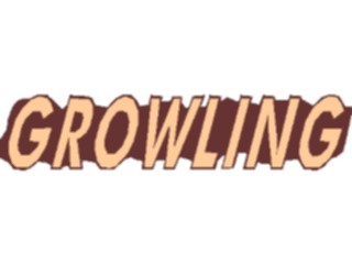 Sticker Custom Preview Image #073504 Holidays Halloween Growling Title