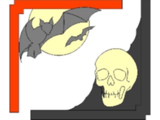 Sticker Custom Preview Image #073515 Holidays Halloween Halloween Frame3