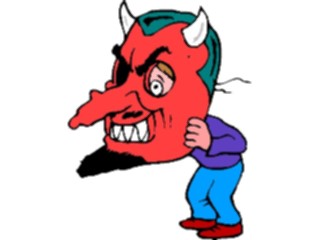 Sticker Custom Preview Image #073624 Holidays Halloween Mask Devil1