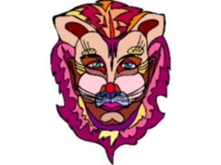 Sticker Custom Preview Image #073626 Holidays Halloween Mask Lion