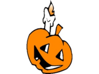 Sticker Custom Preview Image #073872 Holidays Halloween Pumpkin Candle