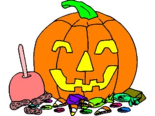Sticker Custom Preview Image #073873 Holidays Halloween Pumpkin Candy