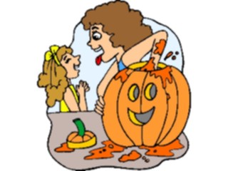Sticker Custom Preview Image #073874 Holidays Halloween Pumpkin Carving