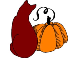 Sticker Custom Preview Image #073877 Holidays Halloween Pumpkin Cat3