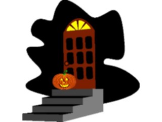 Sticker Custom Preview Image #073903 Holidays Halloween Pumpkinon Porch