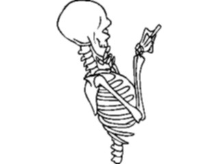 Sticker Custom Preview Image #073954 Holidays Halloween Skeleton04