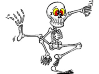 Sticker Custom Preview Image #073978 Holidays Halloween Skeleton Dancing