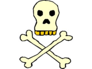 Sticker Custom Preview Image #074066 Holidays Halloween Skull Crossbones7