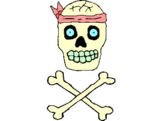 Sticker Custom Preview Image #074067 Holidays Halloween Skull Crossbones8