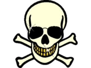 Sticker Custom Preview Image #074072 Holidays Halloween Skull Shades