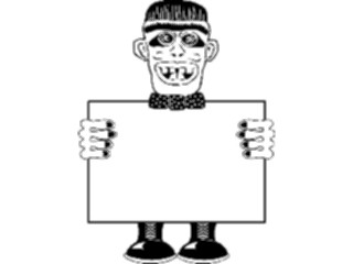 Sticker Custom Preview Image #074089 Holidays Halloween Spook Face Frame