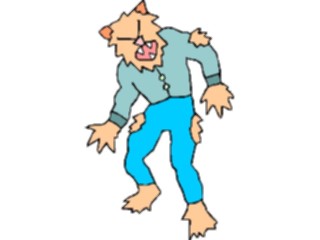 Sticker Custom Preview Image #074176 Holidays Halloween Werewolf4