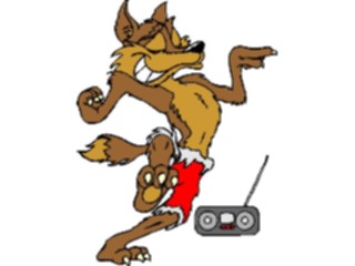 Sticker Custom Preview Image #074177 Holidays Halloween Werewolf Dancing