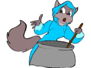 Sticker Custom Preview Image #074197 Holidays Halloween Witch Cat Brewing
