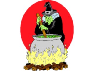Sticker Custom Preview Image #074201 Holidays Halloween Witch Cooking2