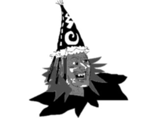 Sticker Custom Preview Image #074206 Holidays Halloween Witch Face02