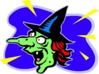 Sticker Custom Preview Image #074207 Holidays Halloween Witch Face03