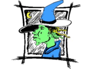 Sticker Custom Preview Image #074211 Holidays Halloween Witch Face07