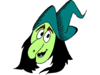 Sticker Custom Preview Image #074214 Holidays Halloween Witch Face10