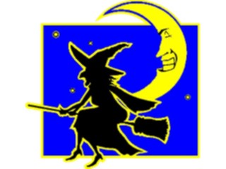 Sticker Custom Preview Image #074216 Holidays Halloween Witch Flying02