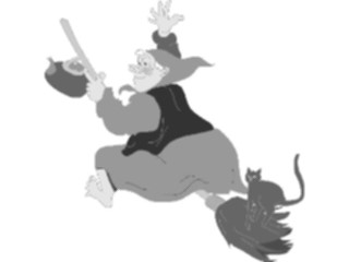 Sticker Custom Preview Image #074217 Holidays Halloween Witch Flying03