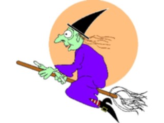Sticker Custom Preview Image #074220 Holidays Halloween Witch Flying06