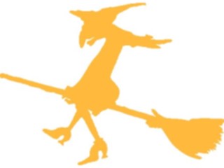 Sticker Custom Preview Image #074221 Holidays Halloween Witch Flying07