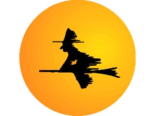 Sticker Custom Preview Image #074225 Holidays Halloween Witch Flying11