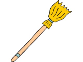 Sticker Custom Preview Image #074283 Holidays Halloween Witchs Broom