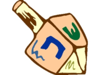 Sticker Custom Preview Image #074300 Holidays Hanukkah Dreidel3