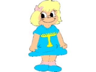 Sticker Custom Preview Image #074337 Holidays Hanukkah Girlin Menorah Dress1