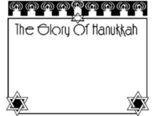 Sticker Custom Preview Image #074344 Holidays Hanukkah Gloryof Hanukkah Frame