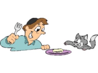 Sticker Custom Preview Image #074367 Holidays Hanukkah Man Catwith Latkah