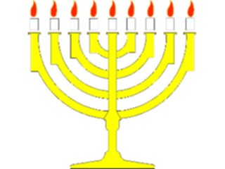 Sticker Custom Preview Image #074369 Holidays Hanukkah Menorah2