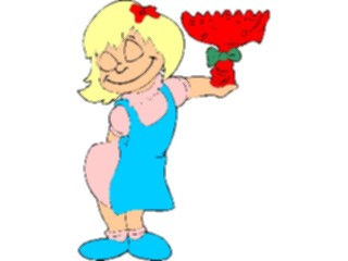 Sticker Custom Preview Image #074387 Holidays Hanukkah Menorah Girl