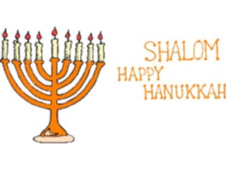 Sticker Custom Preview Image #074389 Holidays Hanukkah Menorah Shalom