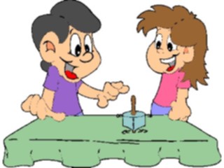 Sticker Custom Preview Image #074397 Holidays Hanukkah Playingwith Dreidel7