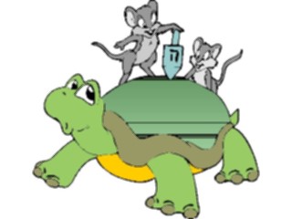 Sticker Custom Preview Image #074400 Holidays Hanukkah Playingwith Dreidel Mice