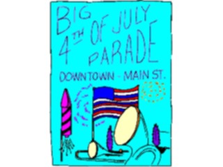 Sticker Custom Preview Image #074418 Holidays Independence Day4thof July Parade