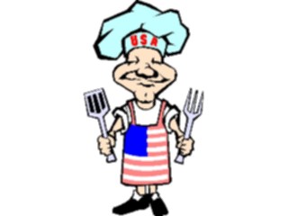 Sticker Custom Preview Image #074423 Holidays Independence Day B B Q Chef