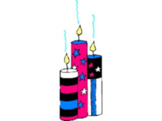 Sticker Custom Preview Image #074429 Holidays Independence Day Candles3