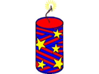 Sticker Custom Preview Image #074457 Holidays Independence Day Firecracker24