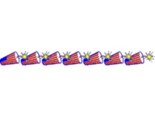 Sticker Custom Preview Image #074460 Holidays Independence Day Firecracker Border3